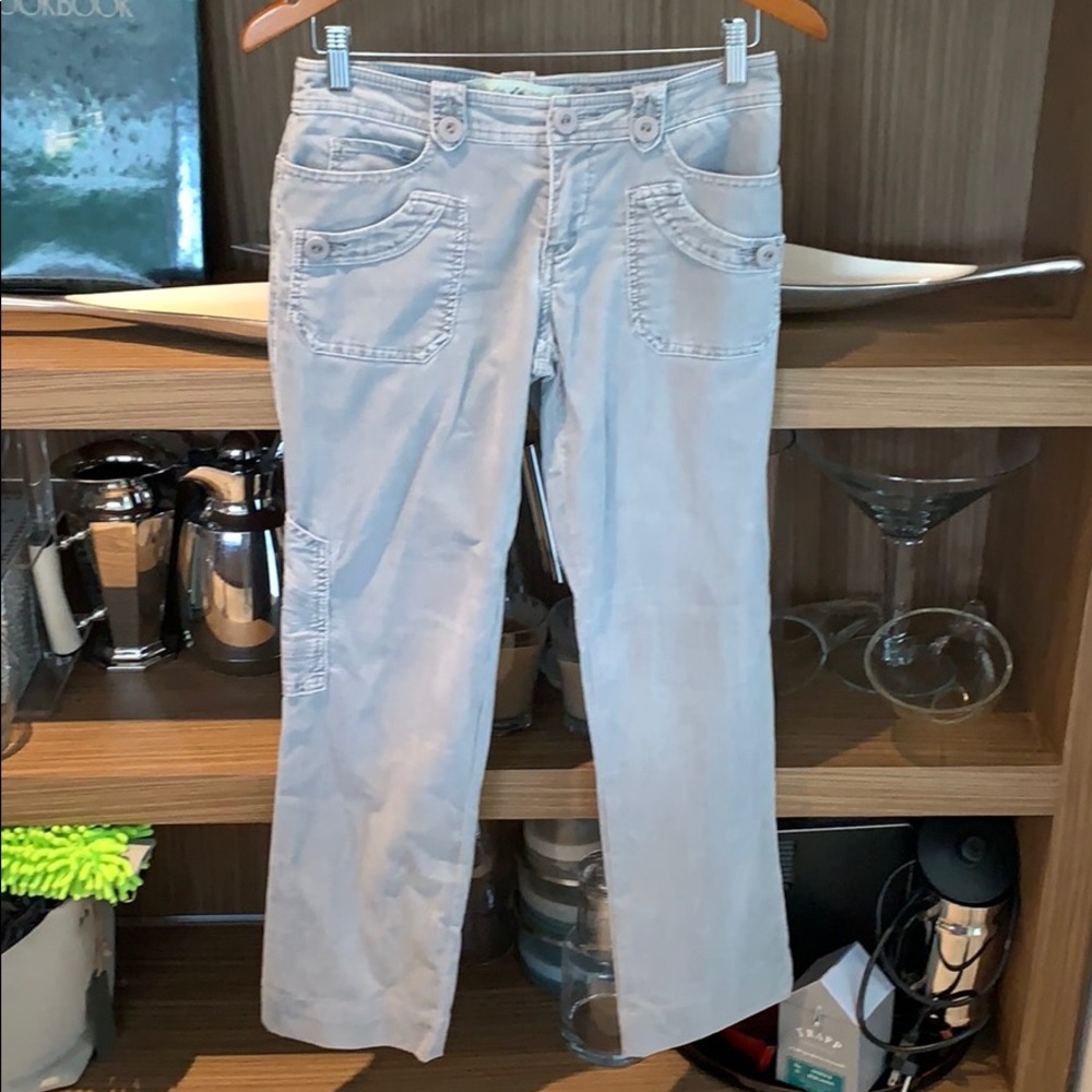 Pants corduroy light grey